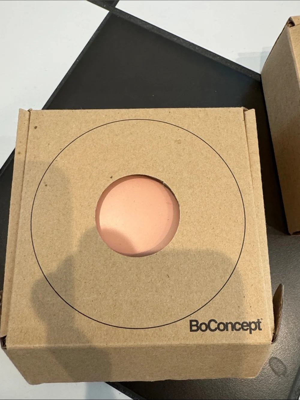 Round Peach Compact Case